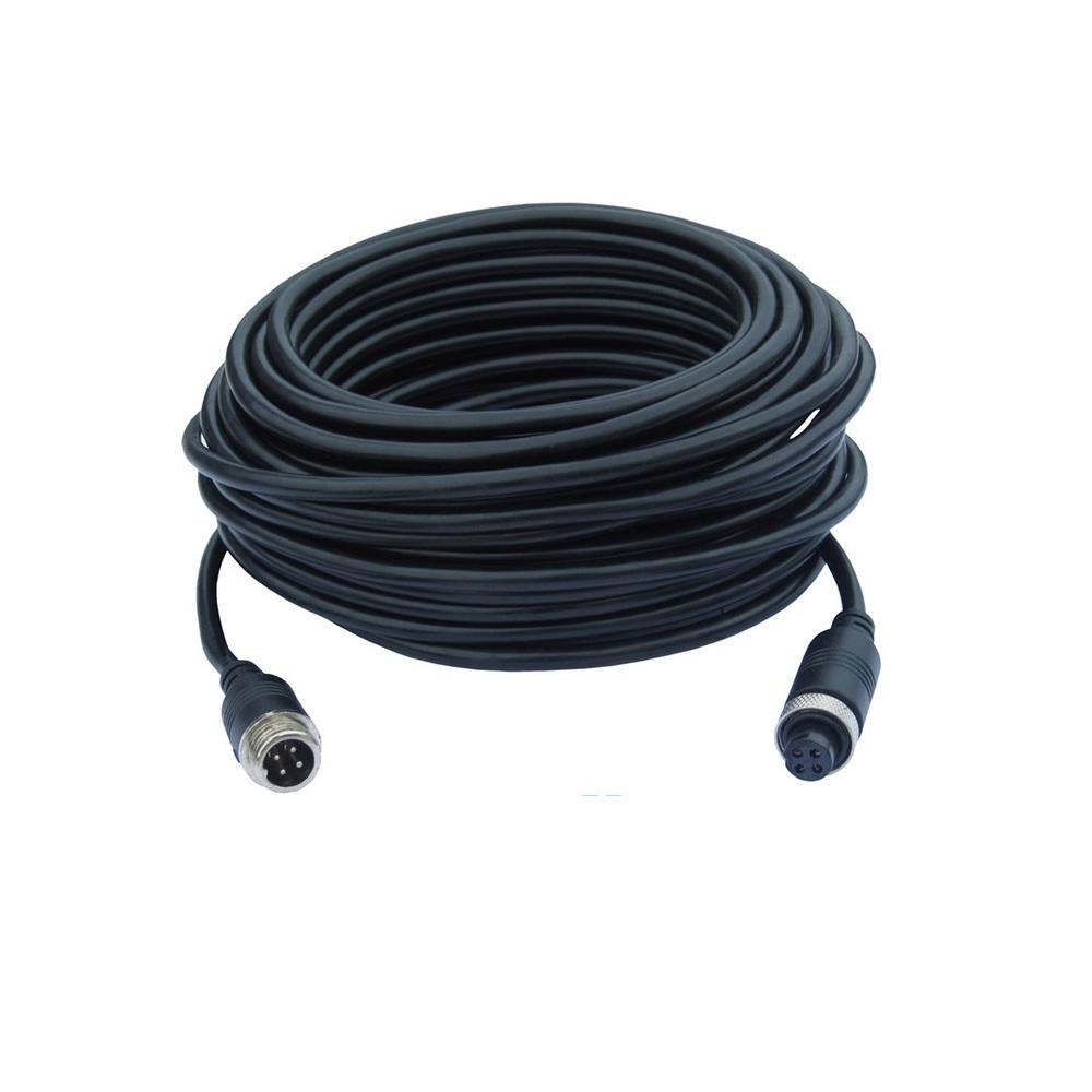 Masten 7.5m 4-Pin Twin Aviation Shielded Camera Extension Cable Industrial Grade Plugs | EC-72