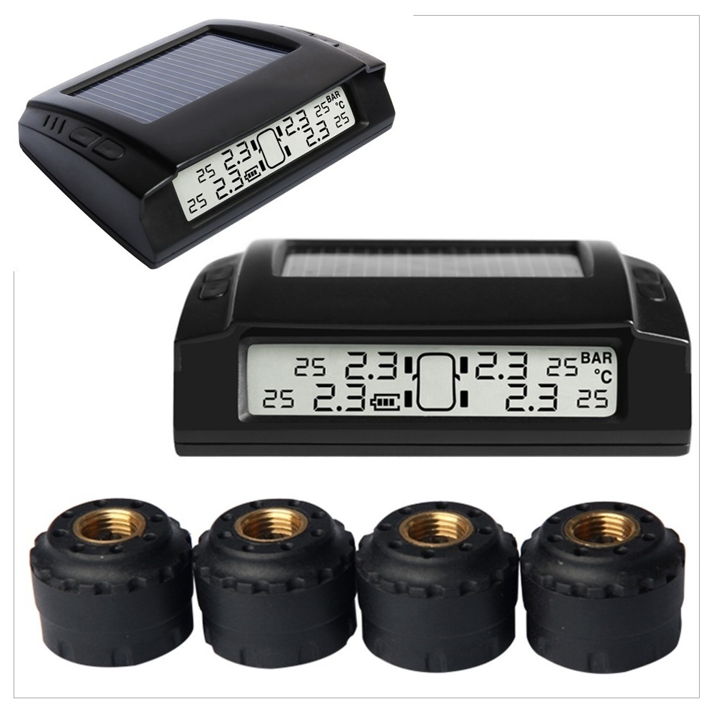 Tyre Pressure Monitoring System LCD TPMS 4 Internal Sensors Car 4x4 PSI